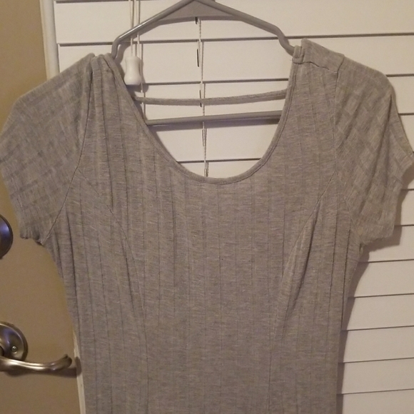 CHARLOTTE RUSSE | Grey Light Sweater Pattern Dress - Picture 5 of 6